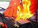 Jolly Green Products Ekogrips Premium Heat-Resistant BBQ Glove for Cooking and Meat Handling, Kitchen Oven Gloves, Fireplace Accessory, Campfire Gloves, BBQ Mitt, Dishwashing Gloves (Orange, L/XL)