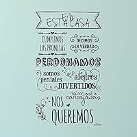 Enkolor Vinilos Decorativos Frases Normas Casa Pegatinas Pared