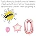 KUNGYO 40th Birthday Decorations Kit-Rose Gold Happy Birthday Banner- Giant Number 40 and Star Helium Foil Balloons, Ribbons, Paper Pom Flowers, Latex Balloons, Elegant Party Supplies for Women