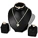 iLH Deals 4 Pcs Jewelry Sets Women Personality Rhinestone Necklace Bracelet Ring Earrings Jewelry Set Romantic Gift by ZYooh (D)