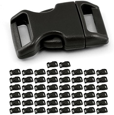 Ganzoo '5/8 Plastic (15 mm wide)/Clip/Buckle Fastener Buckle Clasp for Paracord Ärmbänder, Dog Collars, Rucksack, Luggage and more