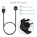 TUSITA Charger Compatible with Ticwatch S/E Smartwatch - USB Charging Cable Clip Cradle 100cm - Fitness Tracker Accessories