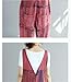 YESNO PB3 Women Jeans Cropped Pants Overalls Jumpsuits 100% Cotton Hand Painted Casual Loose Fit