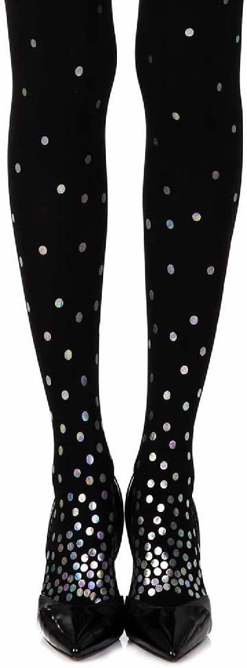 You'Ve Got A Point Classic One-Size Opaque Print Tights by Zohara Tights