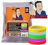 Fack Off Insect / Bracelets (10, Glow in the Dark Silicone)