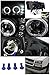 Spec-D Tuning Black Projector Headlights Compatible with 2003-2007 Chevy Silverado, 2002-2006 Chevy Avalanche Without Body Cladding, Left + Right Pair Headlamps Assembly