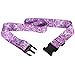 SINOKAL Luggage Straps Suitcase Belts Polyester Fabric Colorful Pattern Sturdy Packing Belt Strap (Not Include the Luggage) (One Pack-Purple Pattern)