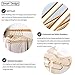 ShinyMax Gold Coat Hangers Standard Clothes Hangers with Notches Decorative Metal Hangers with Bar Non Slip Anti-Rust Heavy Duty Hangers Ideal for Suits Garments Sweater Shirts,10 Pack,42CM