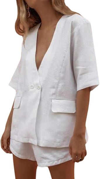 Blazer femme manche courte Clearance