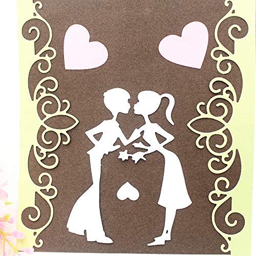 Benbo Cutting Dies, Flower Lace Embossing Stencil Dies Cut, Metal Mould Template Cutting Dies Stencil for DIY Scrapbooking Embossing Album Paper Card Decor Craft (Lace Embossing Serial)