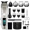 Beard Trimmer for Men,MIGICSHOW Hair Trimmer Hair Clippers IPX7 Waterproof 15 in 1 Grooming Kit 2 Speed Mustache Trimmer…