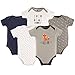 Hudson Baby Unisex Baby Cotton Bodysuits, Wild One 5 Pack, 9-12 Months