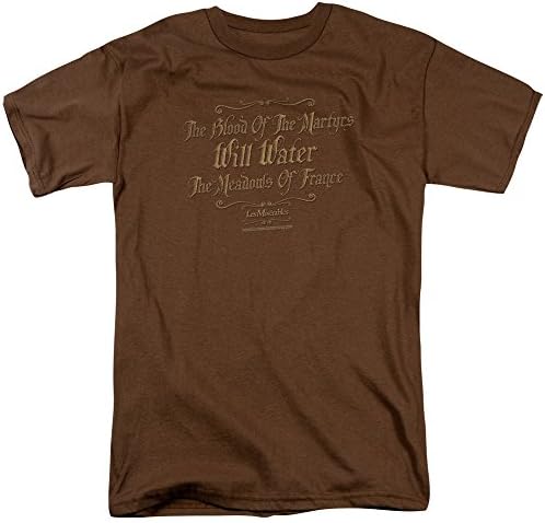 Les Miserables Romantic Historical Musical Drama Movie Martyrs Adult Mens TShirt Small, Brown