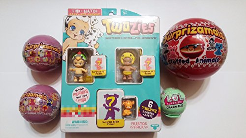Surprise Stocking Stuffers includes 1 surprizamals series 2, 2 surprizamals series 3, 1 twozie