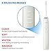 Sterline Sonic Electric Rechargeable Toothbrush with UV Sanitizer and 12 Replacement Heads, 4 Brushing Modes, Elite Toothbrush with Smart Clean Technology, White