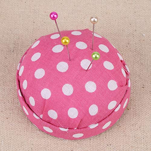 500Pcs Beads Needles Quilting Pins in Pink Fabric Covered Pin Cushion Bottle Sewing Craft