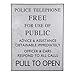 Doctor Who Tardis Police Box Tin Sign