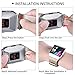Tobfit Compatible with Fitbit Ionic Bands, Soft TPU Sport Arm Wristband Accessories for Women Men, Small, Champagne Gold, Slate