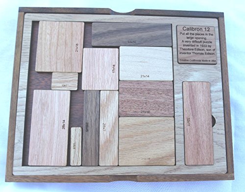 Calibron 12 Brain Teaser - Very Difficult Design From 1933 - 12 Hardwood Pcs