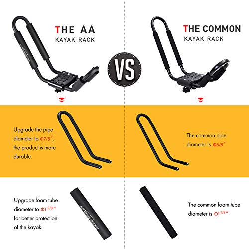 AARacks JBar Rack for Kayak Carrier Canoe Boat Paddle Board Surfboard