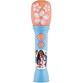 ekids Disney Princess Moana Toy Microphone for Kids, Musical Toy for Girls with Built-in Music, Kids Microphone Designed For Fans of Moana Toys for Girls