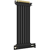 GLOTRENDS 200mm PCIe 3.0 x16 GPU Riser Cable, 90 Degree Right Angle | GTX 10/16 &amp; RTX 20 Ready, RX 5000/Vega Ready, Gen 3 and Gen 2 GPU, EMI Shielded