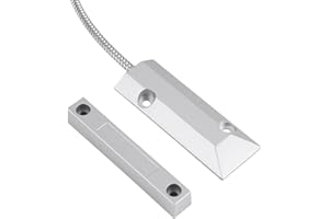 Magnetic Detecting Contacts,Door Window Magnetic Wired Sensor Detector Switch for Home Garage Alarm Security