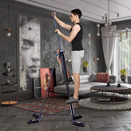 Goplus Vertical Climber Folding Stepper Climbing Exercise Machine w