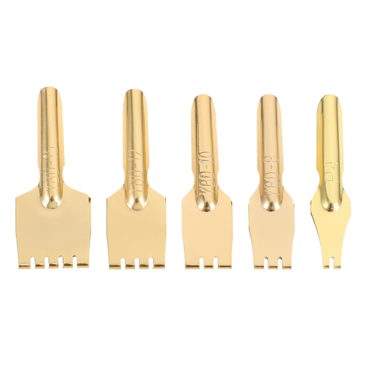 WOFASHPURET Tibetan Fountain Pen Nibs Set 5 Pieces Flat Broad Edge Calligraphy Pen Tips Reusable Fountain Accessory for Artistic Lettering and Tibetan Writing Practice