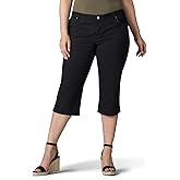 Lee Women's Plus Size Relaxed Fit Denim Capri Jean