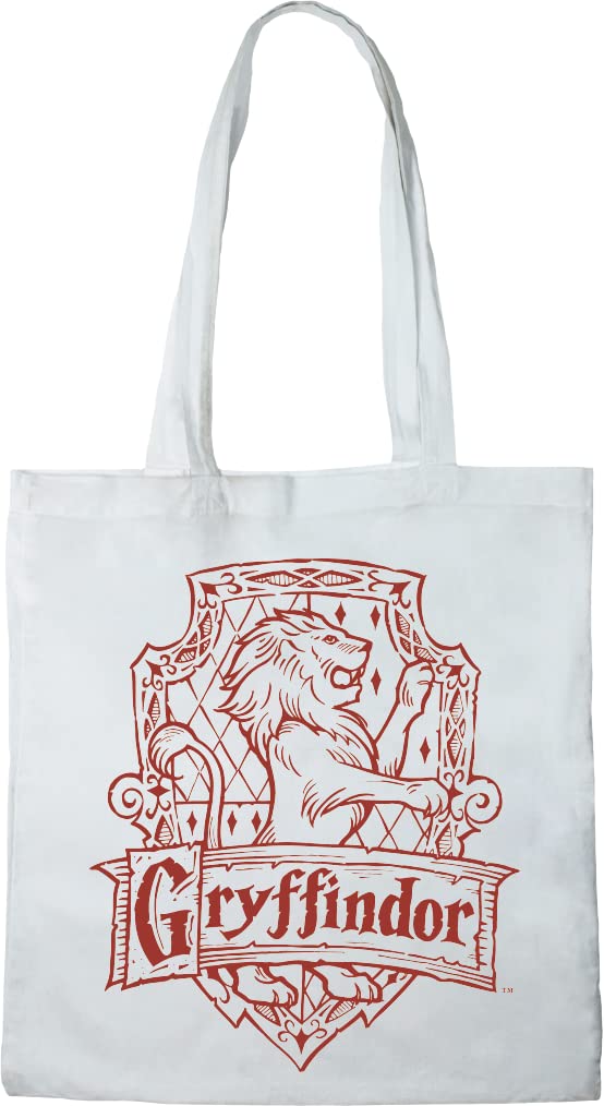 Harry Potter BWHAPOMBB007 TOTE BAG GRYFFINDER Reference: BWHAPOMBB007, White, 38 x 40 cm