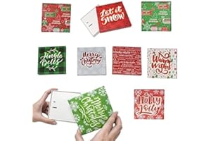 JOYIN 9 PCS Christmas Card Holders Gift Boxes, Square Gift Card Boxes for Holiday, Cash Holder Gift Boxes, Christmas Candy Wrapping Paper, Gift Extra-Special