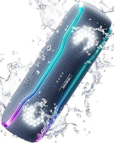 Portable Bluetooth Speaker, IPX7 Waterproof Wireless Speaker with ...