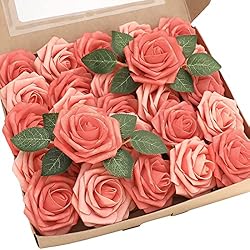 Floroom Artificial Flowers 50pcs Real Looking Mixed