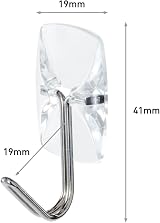 Command Clear Wire Hook Value Pack 9 Hooks 12 Strips Damage Free 225g view 3