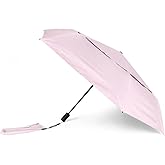 Deepinlife Outdoor Sun Automatic Folding Safe Shaft Umbrella - Repel Double Layered Windproof Travel Compact Umbrella for Rain