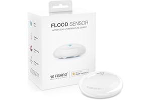 Fibaro FGBHFS-101 Flood, Water & Temperature Sensor Homekit enabled water leakage detector, white