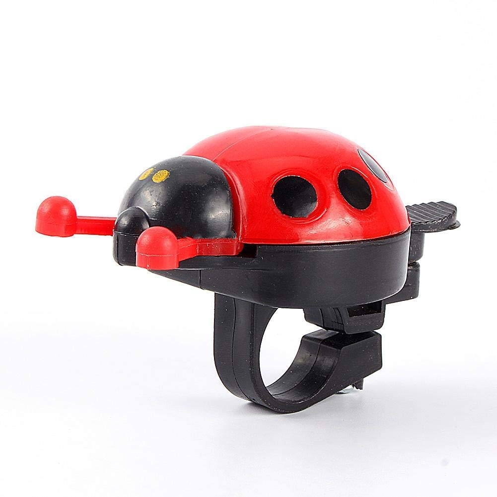 ladybird bicycle bell, Mini Cute Animal Shaped Toddler Bike Bell for Safe Riding, Easy Handlebar Mount, Lightweight Durable Plastic Outdoor Safety Gift