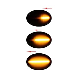 Set 4X Fron Rear Amber/Red Fender Side Marker Light
