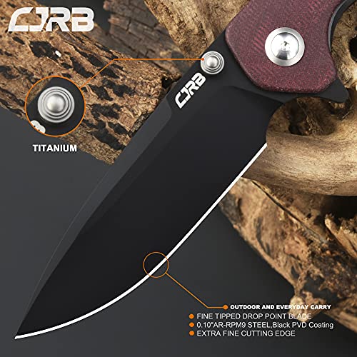CJRB CUTLERY Pocket Knife Scoria (J1920) ARRPM9 Powder Steel Black PVD
