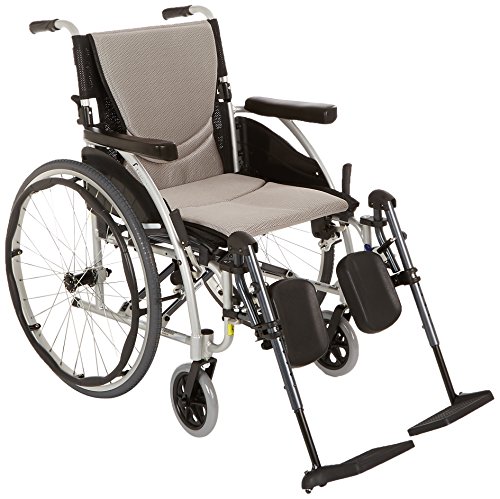 Karman S-ERGO115Q20S-E Wheelchair with Elevating Legrest, Pearl Silver, 20" x 1…