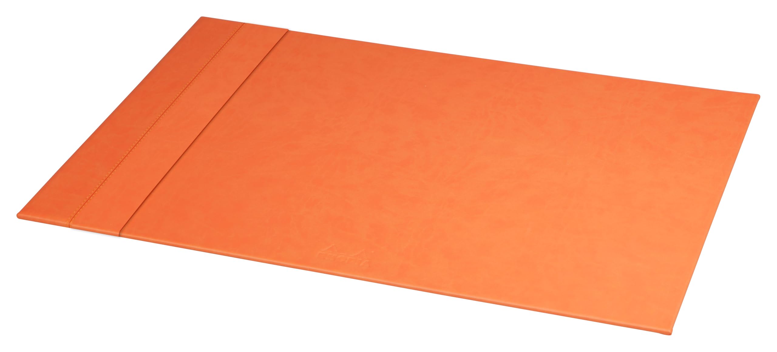RHODIA 318904C - Tangerine Rigid Desk Pad - 60x40 cm - Orange Saddle Stitching - Faux Leather Exterior - Rhodiarama Home Office Collection - Office Organization & Designer Storage