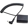 Fotga Coiled DC Power Cable Adapter + DC Coupler Dummy Battery NP-FZ100 for Sony ZV-E10II ZV-E1 FX3 FX30 ILME-FX30B A1 A1II A7C A7III A7RIII A7SIII A7RM4 A7RIV A7RV A9 II A6600 A6700 A7CR A7CII Camera