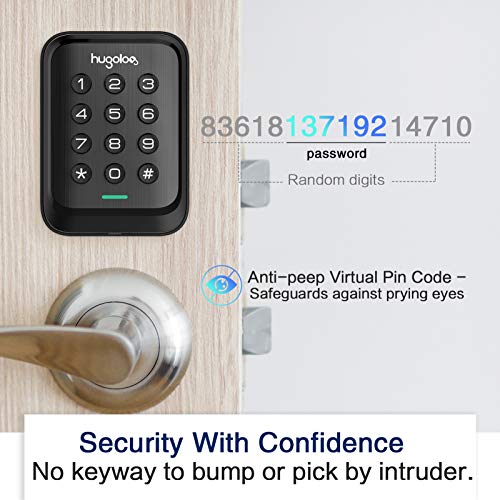 Keyless Entry Door Lock Hugolog Electronic Keypad Deadbolt Lock Auto Lock Easy To Install And Program Battery Backup For Front Door Garage Door Back And Side Door Bedroom Door Black Pricepulse Keyless Entry Door Lock Hugolog Electronic Keypad Deadbolt Lock Auto Lock Easy To Install And Program Battery Backup For Front Door Garage Door Back And Side Door Bedroom Door Black Pricepulse