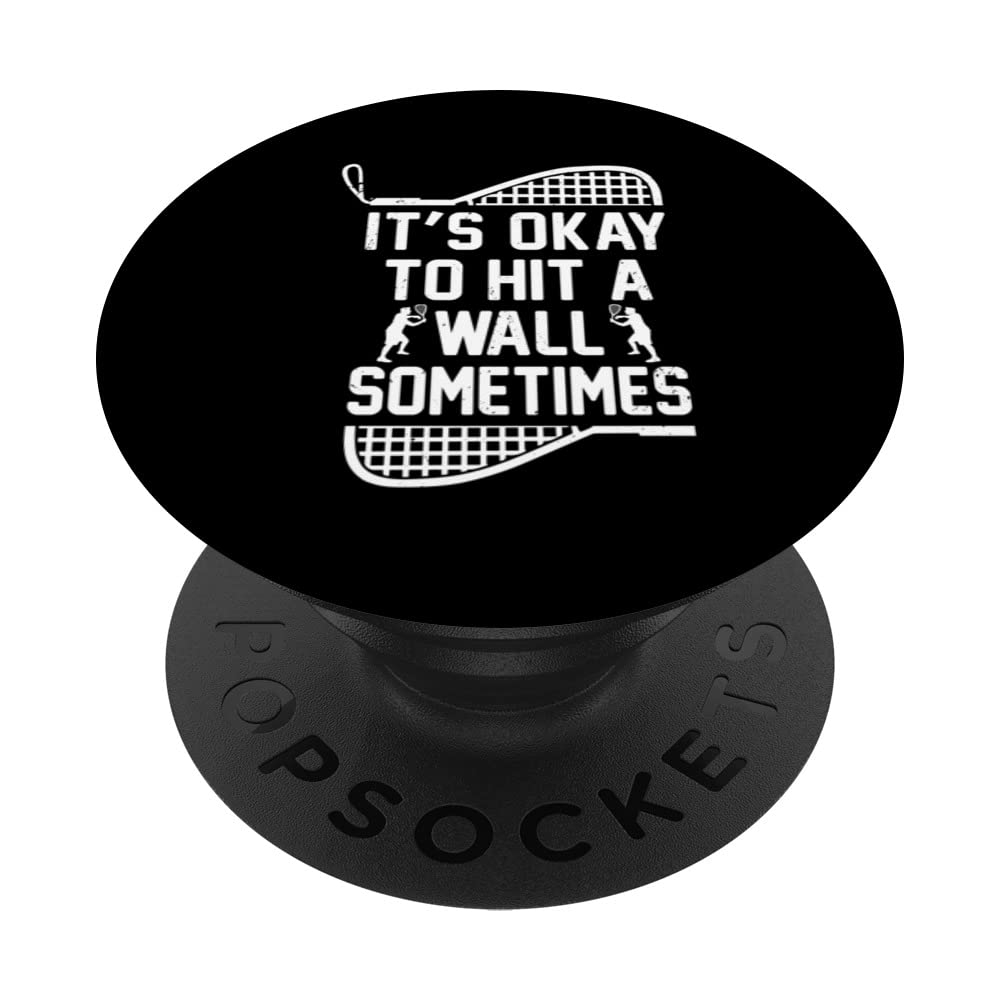 Racquetball Player - Funny Racquetball Practice Session PopSockets Swappable PopGrip