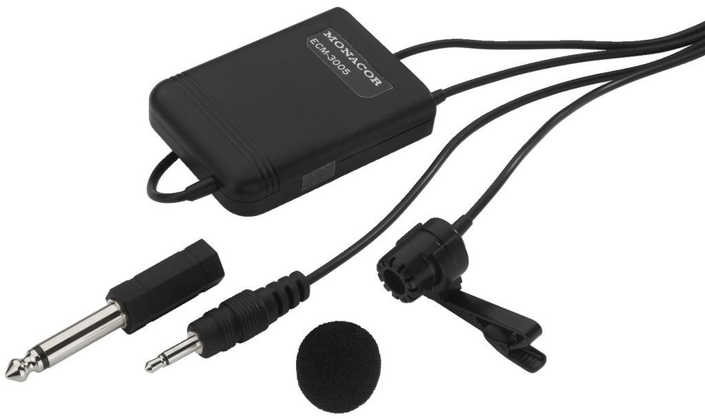 Monacor ECM-3005 Electet Tie-Pin Microphone