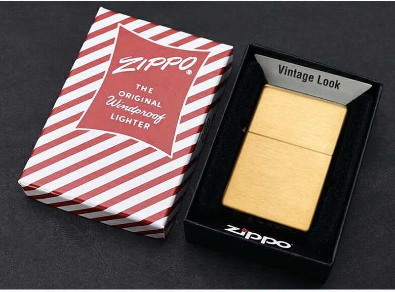 ZIPPO Zippo Lighter 1937 Replica Flat Vintage Brass 240CC