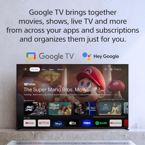 Sony 65-Inch Class 4K Ultra HD BRAVIA 3 LED Smart TV with Google TV Dolby Vision HDR, PS5 Exclusive Features, K-65S30