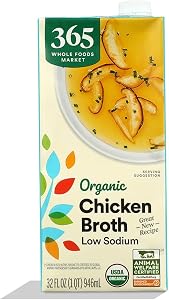 365 by Whole Foods Market Organic Low Sodium Chicken Broth, 32 FZ