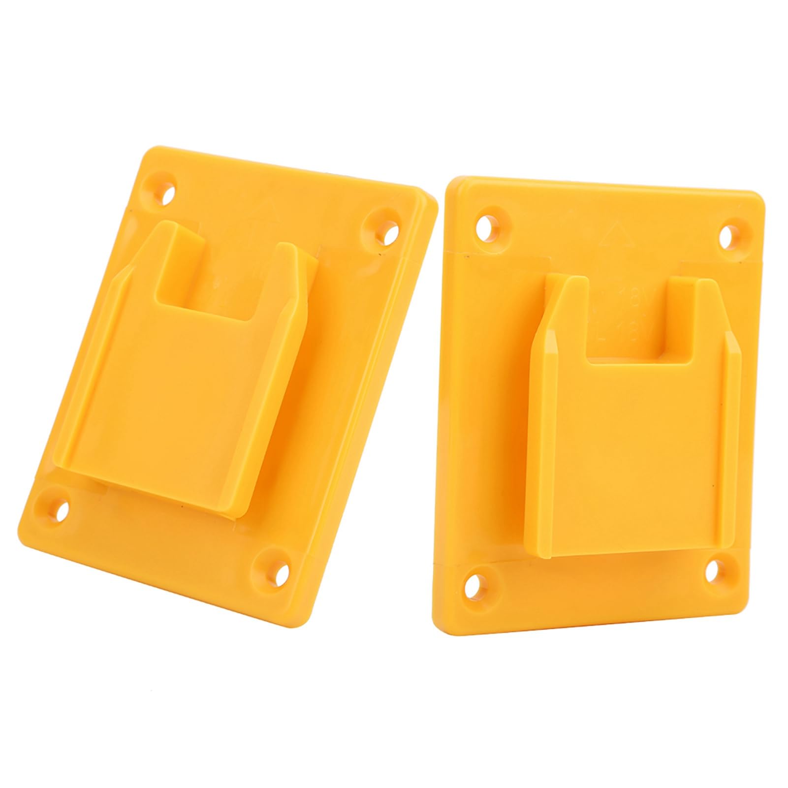 M18 Power Tool Stand - Electric Drill Holder, 2-Piece Set for Hardware Accessories (Yellow)